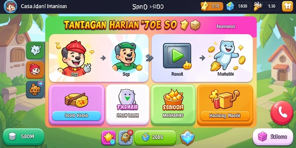 Gambar antarmuka yang menarik dengan grafik berkualitas tinggi.